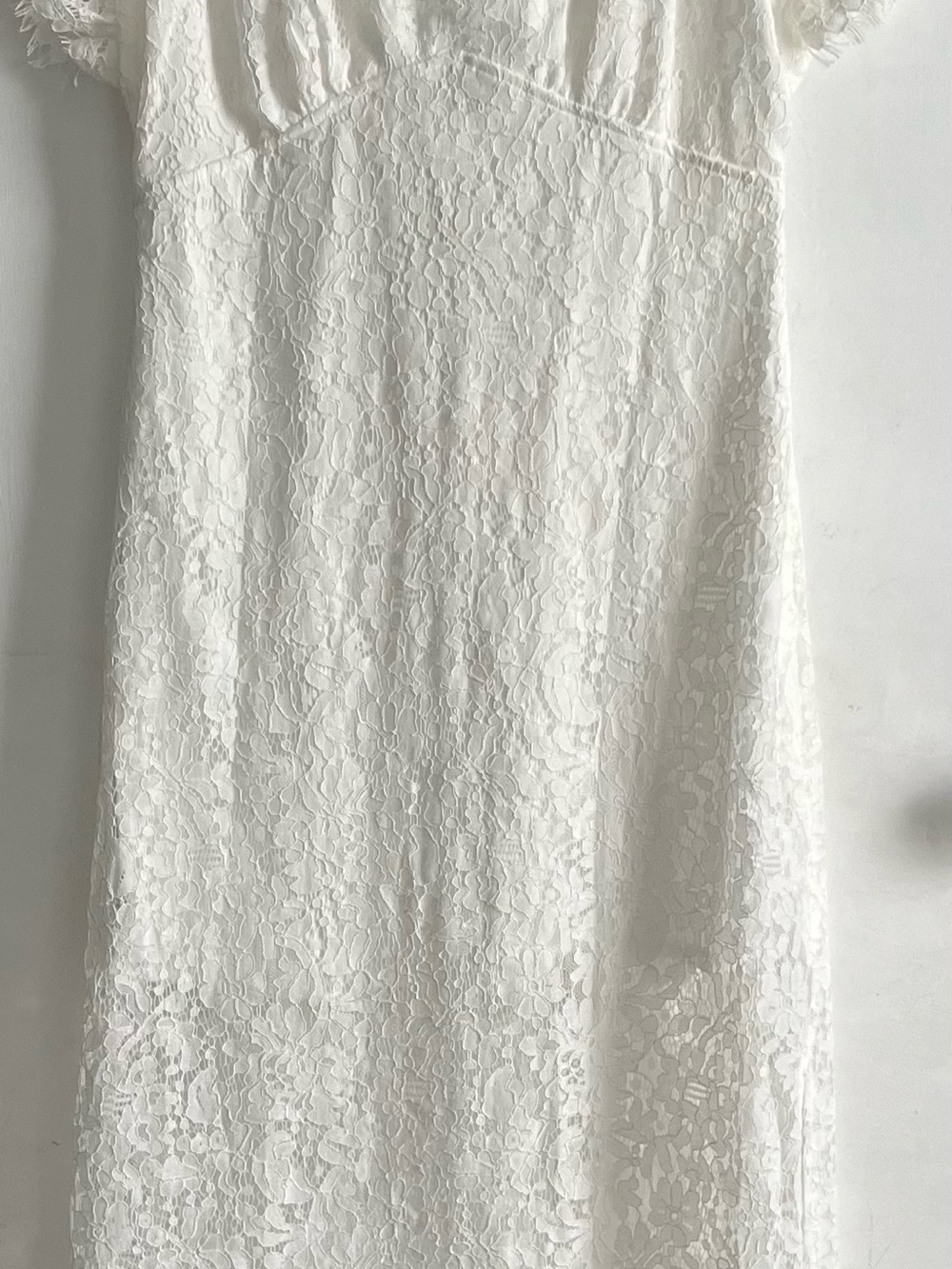 Promesa White Lace Detail Dress